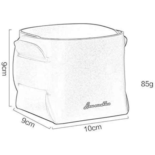 Pieni neliönmuotoinen PU-nahkainen säilytyslaatikko Tee-se-itse -pöytäsäilytyslaatikko kotiin