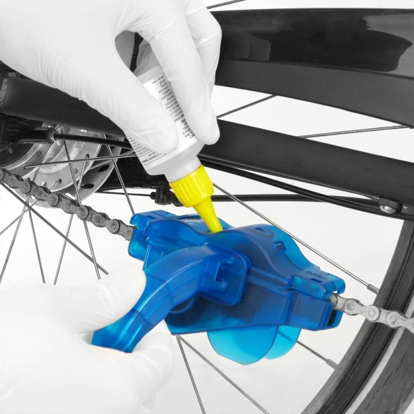 Bärbar cykelkedjetvättset Cykelkedjetvätt Svänghjul Vevarm