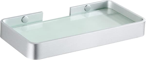 Rektangulær hærdet glas brusebad opbevaringsboks, ingen søm, intet rod,