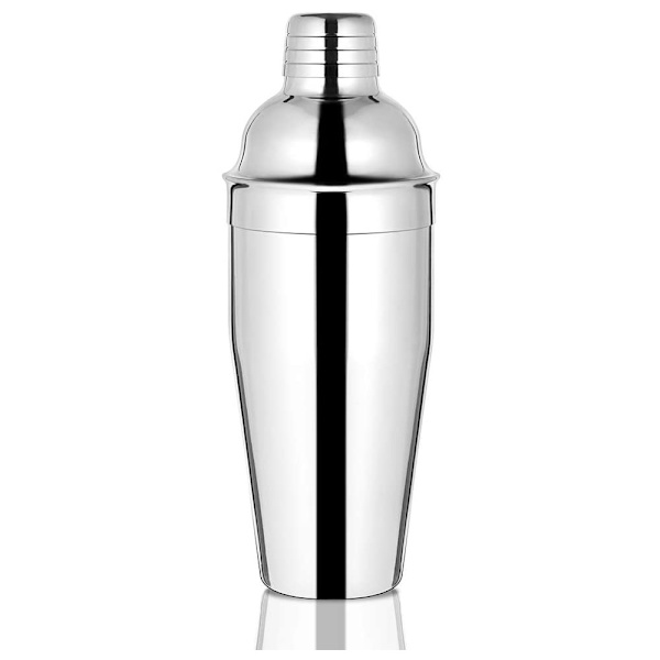2-delt cocktailshaker - rustfrit stål med si - 750 ml -