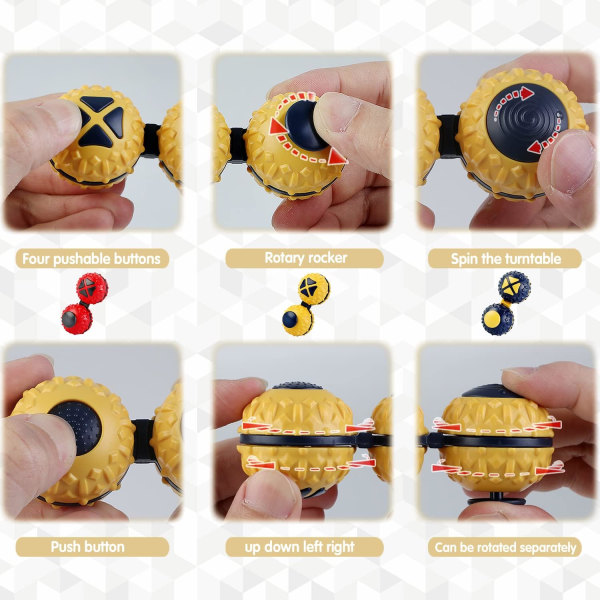 Premium Fidget Håndholdt Pad med Ny Spinning Funksjon, Fidget Con