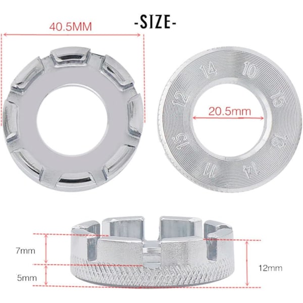 Cykel Ekrar Hjul Ekrar Verktyg Ekrar Nyckel Verktyg, 8 Vägs Cykel Ekrar W