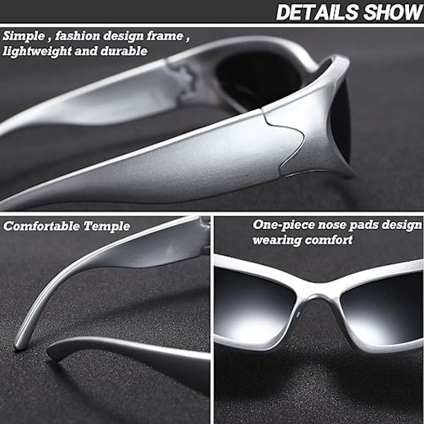 Wrap Around Fashion Solbriller til Mænd og Kvinder Swift Oval Mørke Solbriller