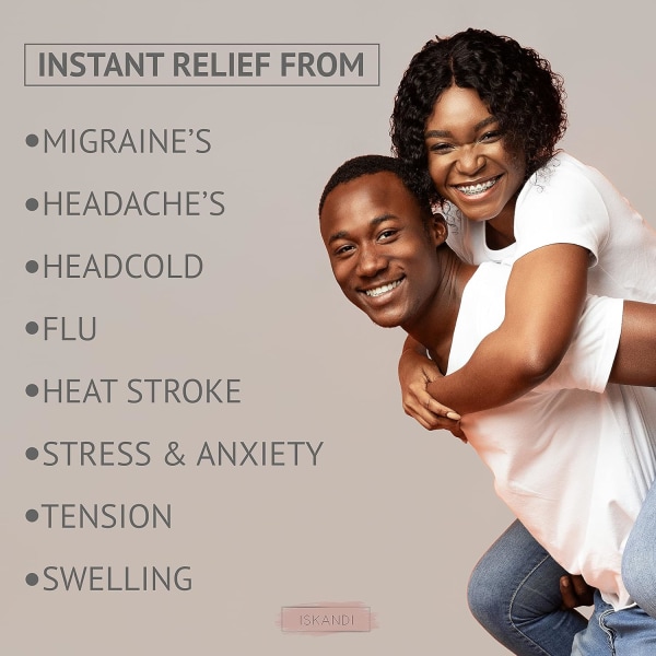 Migræne Cap - Instant Cold Compress - Shiatsu Cap til Hoved og F