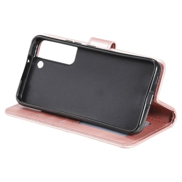Samsung S22 Mandala Pung Etui - Rosenguld Rosenguld