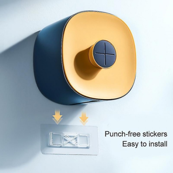 Vedenpitävä WC-paperiteline seinäkiinnitys Punch Punch-vapaa paperi
