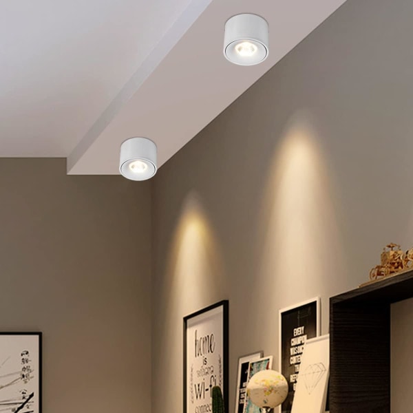 15W LED-downlight for tak, justerbar lampehusvinkel, I