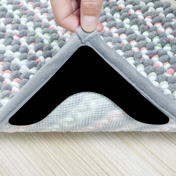 Tæppetape, V-formet tæppegriber, 8 STK Genanvendelig Vaskbar skridsikker R