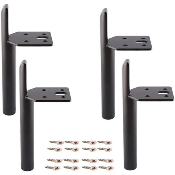 4 stk. sorte - 15 cm moderne møbelben erstatning skapben