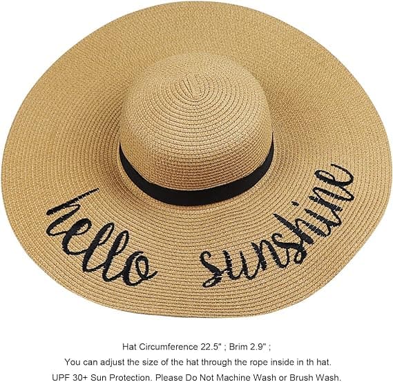 Dame Floppy Hat Solhat Bredskygget Solhat Åndbar Foldbar