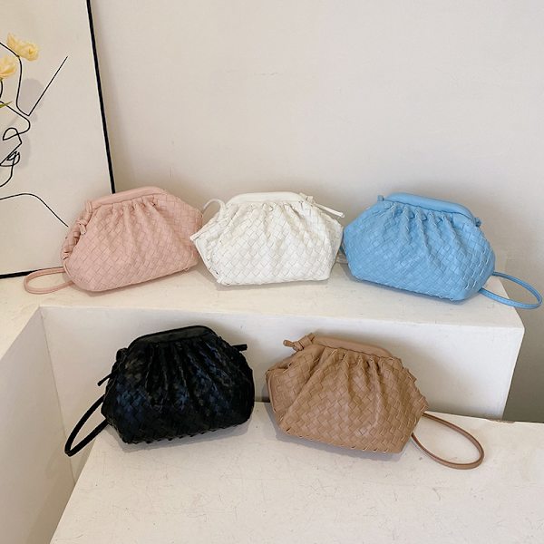 PU Machine Bag Sachi Cloud mini skinn veske rosa