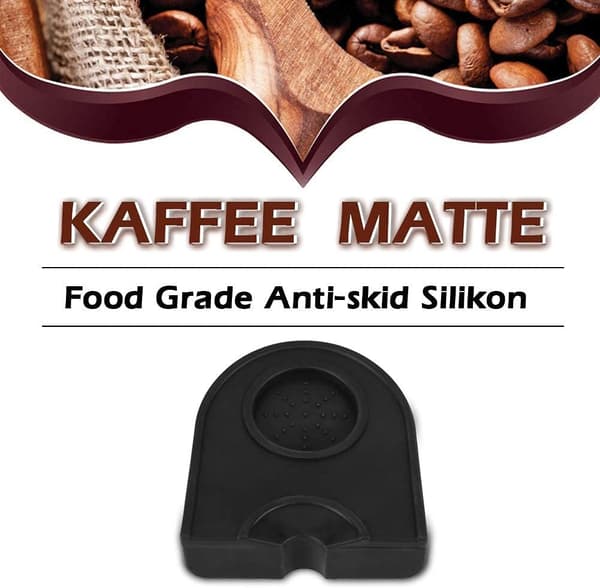 1 st Kaffe Pulver Tryckplatta Halkskydd Silikon Baksida (