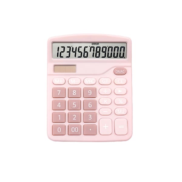 Kontorskalkylator 12 siffror (Rosa)