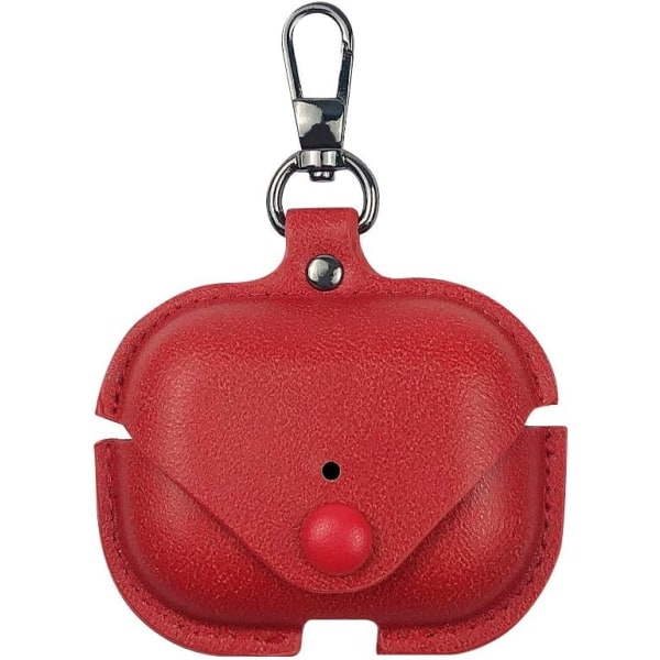 AirPods 3 3rd Generation Case Cover 2021 Läder med nyckelring, S