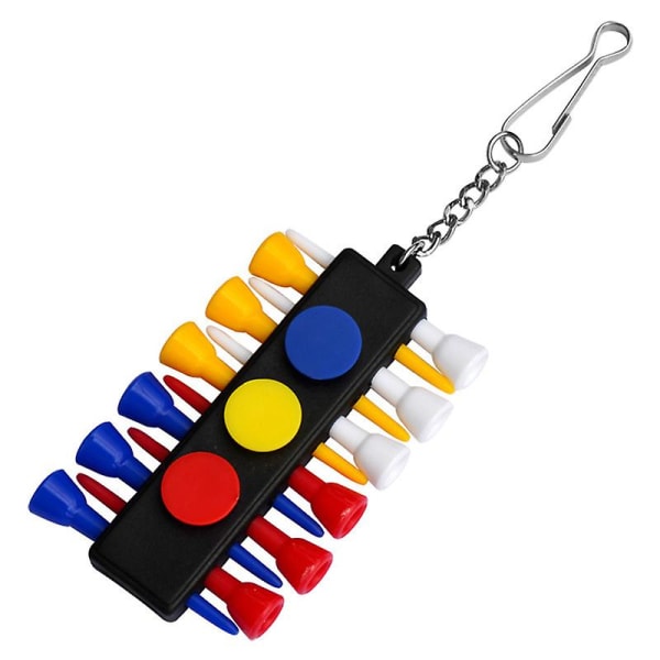 Golf Tee Holder, golf Tees, Golf Ball Markers, divot Tool 1 sæt mix