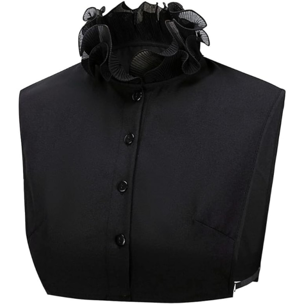 Aftagelig False Collar Half Shirt Bluse Fake Collar Soft Elegan