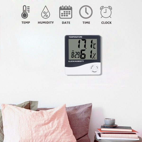 Digital hygrometer termometer, Mengshen inomhustemperatur fuktighet
