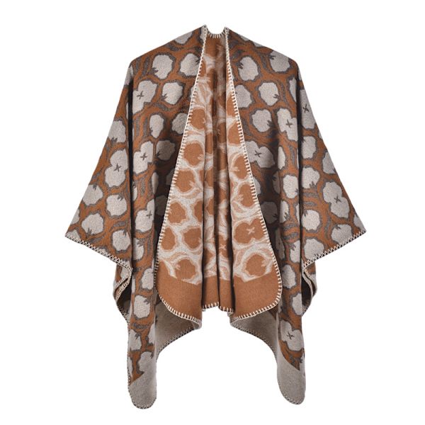 Sininen 1 syksy talvi uusi huivi huivi Vintage Muoti jacquard thi
