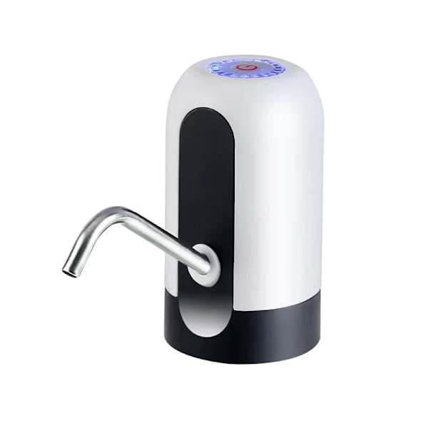 Vedenpullopumppu, koti- ja toimistokäyttöön sopiva USB-latauksella toimiva sähköinen juomaveden annostelulaite, yhteensopiva 4,5L pullon kanssa 5L 7,5L 10L 11,3L 15L 18,9L (valkoinen)