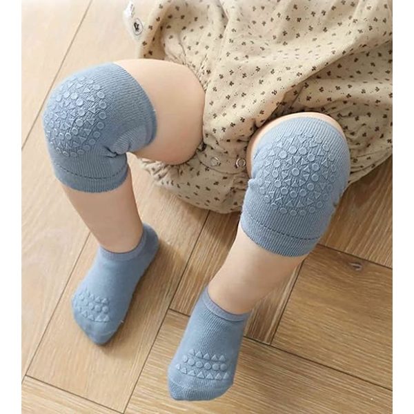 Halkskyddande knäskydd och strumpor för småbarn, set för babypojkar och flickor