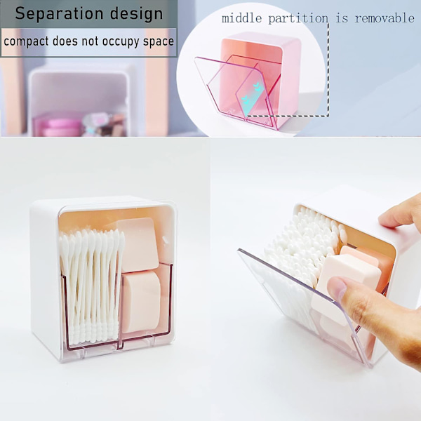 Bomuldsvatpinde Q-tips Holder Beholder Til Bomuldsvatpinde, Bomuldsruller