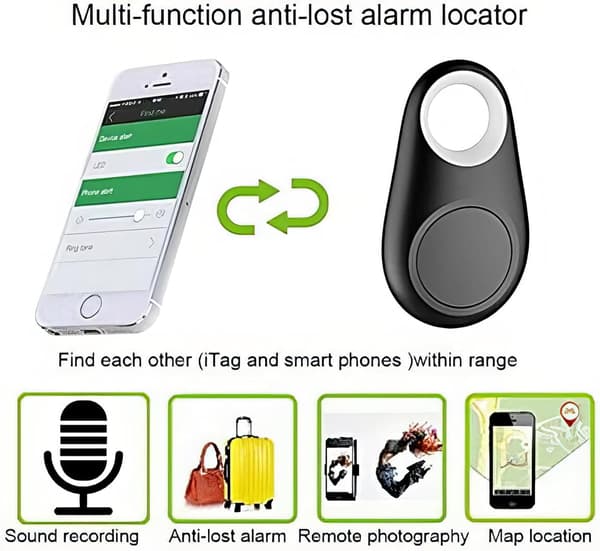 Smart Tracker Nøgle Finder Locator Bluetooth Trådløs Anti-Tabt Ala