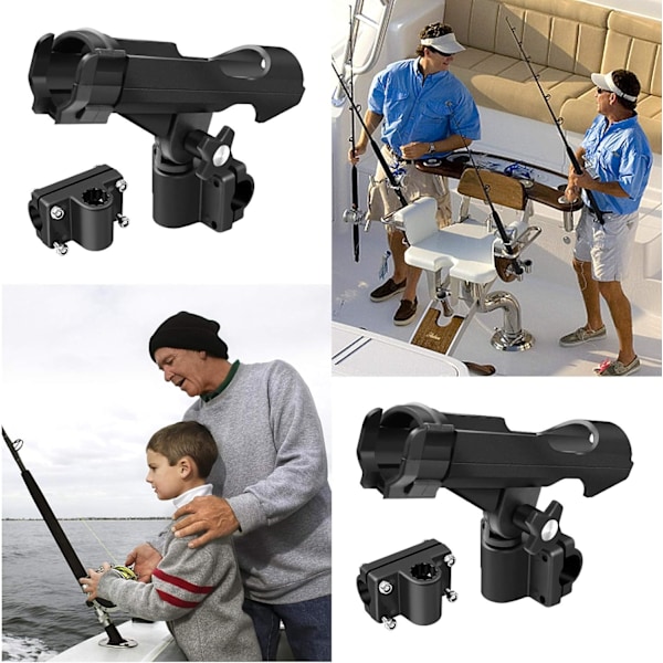 Fiske Stang Holder, 2 stk Multifunksjon Fiske Stang Holder Rotatab