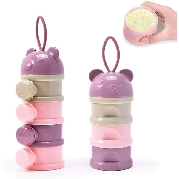 Bärbar mjölkpulverdispenser, 2 st mjölkpulverförvaringsbehållare