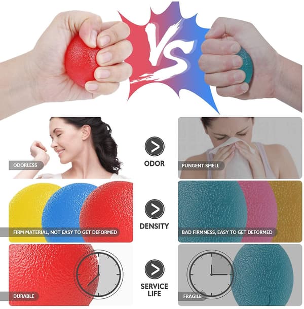 Handtränare Fingertränare Äggformade greppbollar Klätterboll
