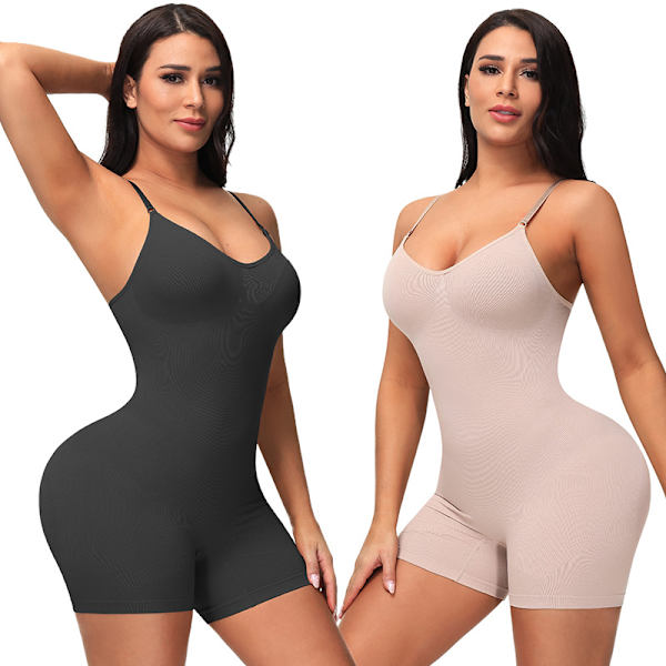 Sömlös one-piece body shaper för kvinnor, maglyftande höfttigh