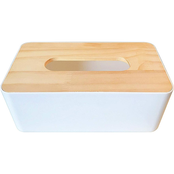 Serviettholder, rektangulær serviettholder, holdbar bambus serviett