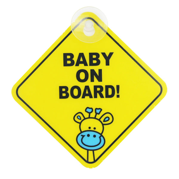 2 stk. Baby on Board bilskilt, magnetisk reflekterende bilskilte