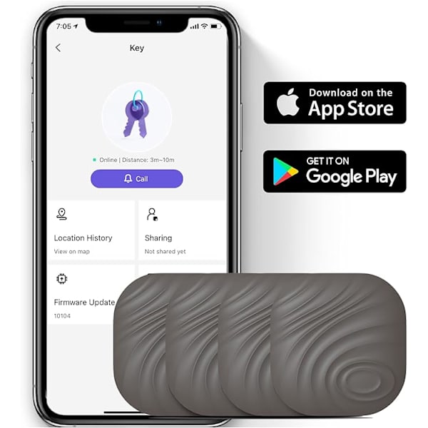 Nøglefinder, Bluetooth Tracker Item Locator med nøglering til nøgle