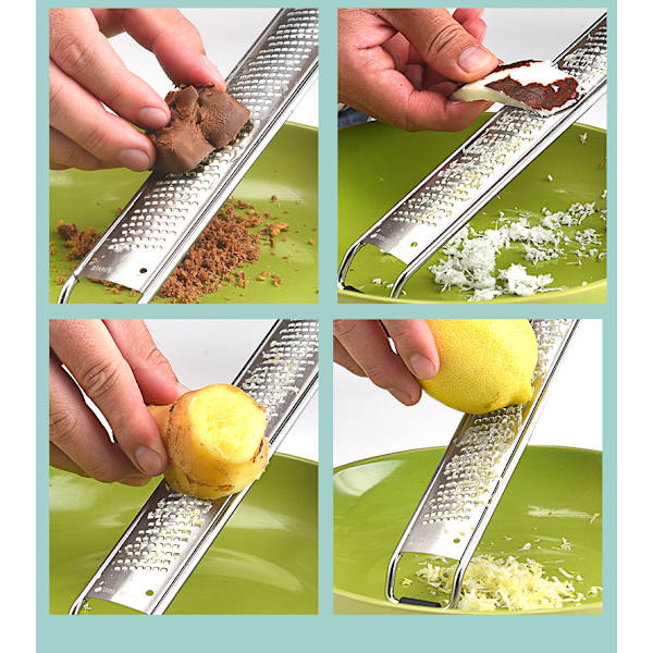Manuellt ostriv & Citrus Zester Premium Classic Sharp Stainl