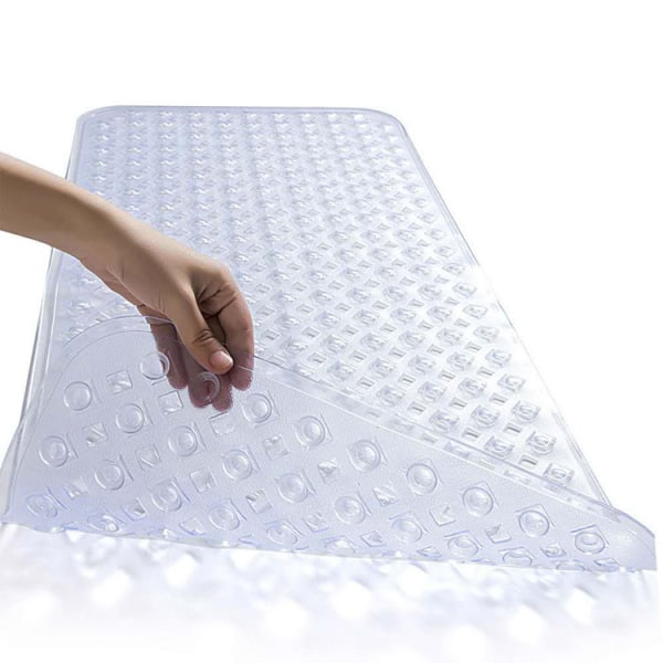 Badekar brusebadsmåtte 88*40CM skridsikker og ekstra stor, badekar måtte