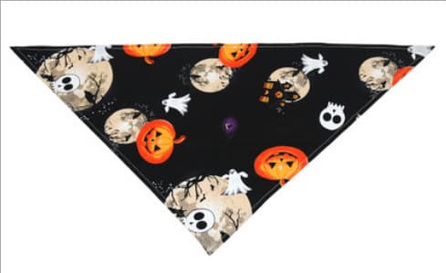 Halloween Hundebandanas, 3-pak Gresskar Reversible Hundebandanas Tri