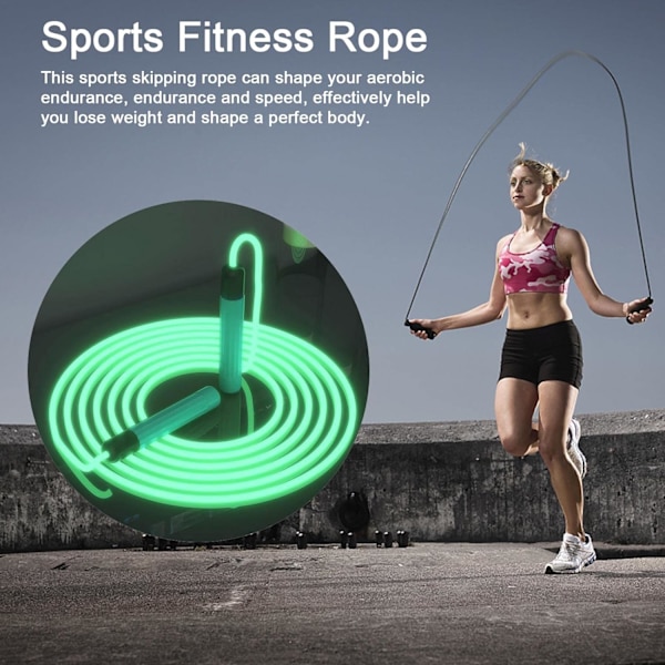 Led lysende hoppetov, blinkende Led hoppetov til fitness