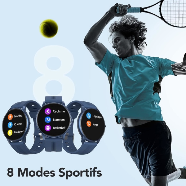 Smart Watch for Herr, Bluetooth 5.0 Sports Smart Watch IP68 Waterp