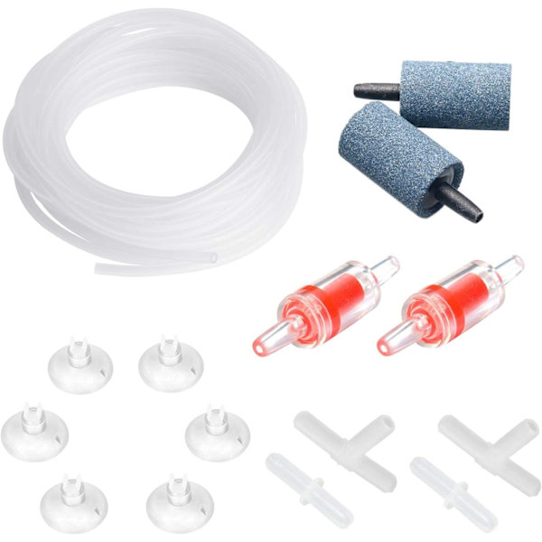 Akvarium 4m Luftslang Standard Luftpump Tillbehör Set med