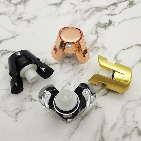 Guld Champagne Stopper, Designet i Frankrig, Mousserende Vinflaske
