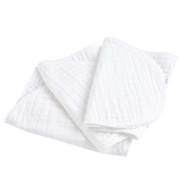 6 stk. store 50 x 25 cm muslin stofbleer flerfarvede muslin håndklæder