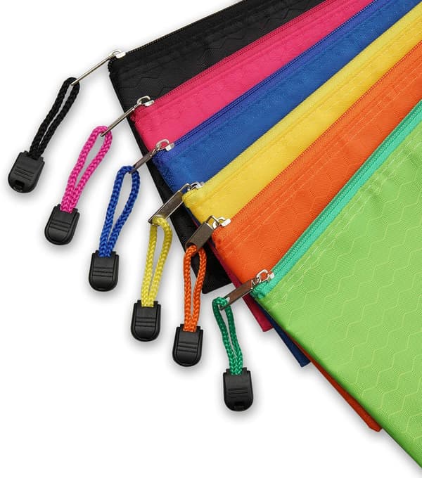Blyantpose Liten Glidelåsposer Bulk 6 Pakk Blyantveske Vanntette