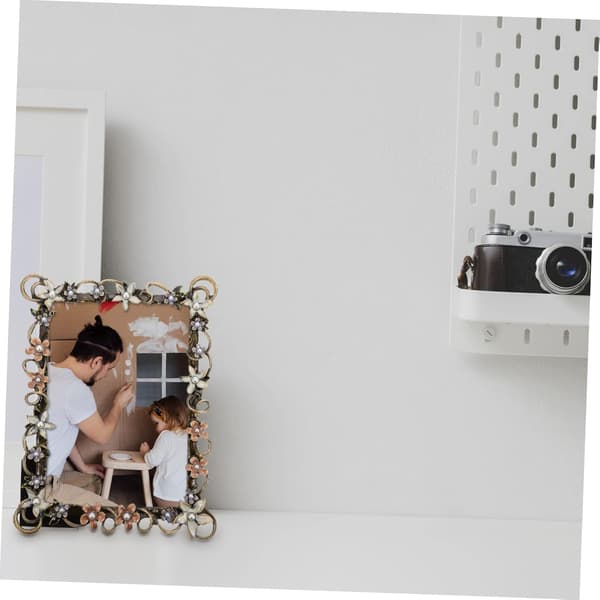 1 st 7 tums fotoram Blomsterdisplay Stativ Desktop Decor Office