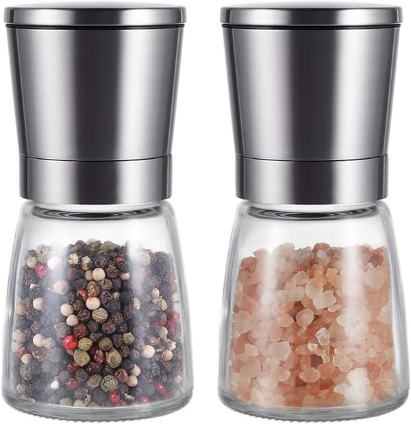 Vevouk Premium Keramisk Salt- och Pepparkvarn Set med Justerbar C
