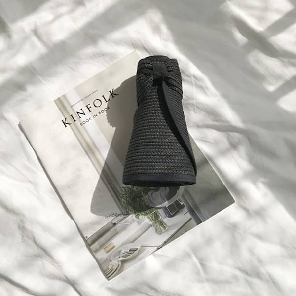 Visor Halm Strand Solhatt Bred Brätte Kvinnor UPF 50+ Sommar Skydd
