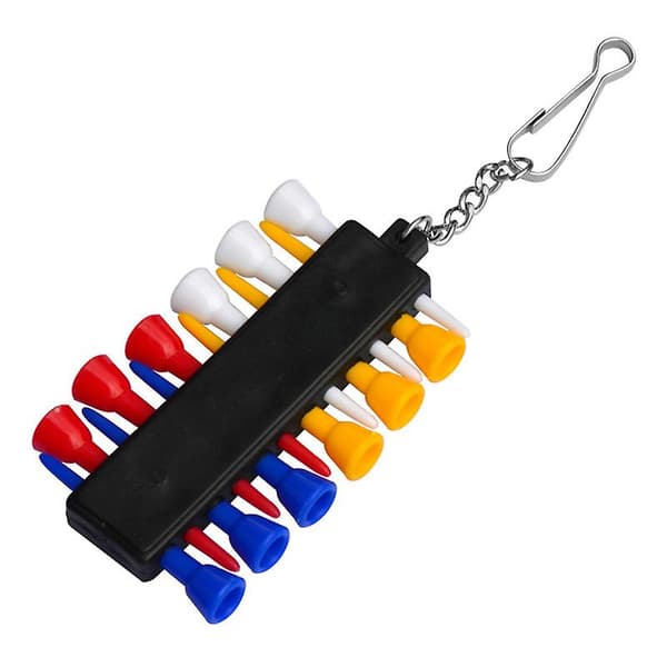 Golf Tee Holder, golf Tees, Golf Ball Markers, divot Tool 1 sett mix