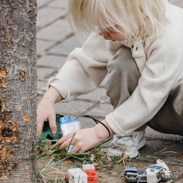 60-160x Bärbar Barnmikroskop LED-upplyst Fickmikroskop Till