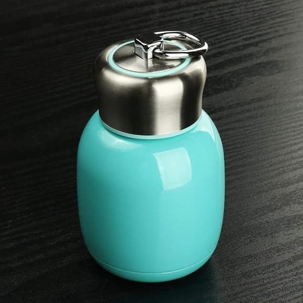 Vandflaske, 200 ml isoleret, 5 farver, vakuumkop, rustfrit stål