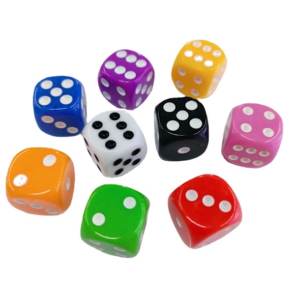 100-pack Dice / Dice - Six-sided for Party/Game/Puzzle multi-colo