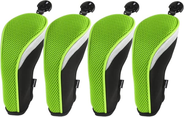 Golf Hybrid Head Covers Set med 4 utskiftbare tall
